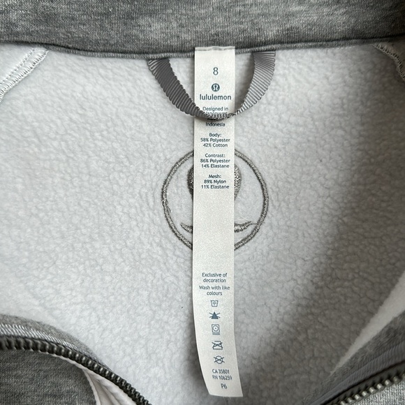 Lululemon Full Zip Jacket 8 Gray - Picture 3 of 14